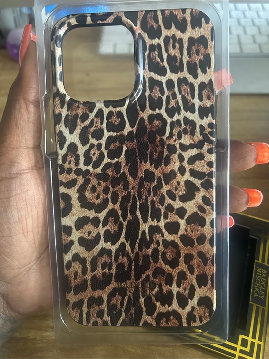 Badgley Mischka Other - Leopard Print Phone Case - Brown iPhone 13 Pro Max